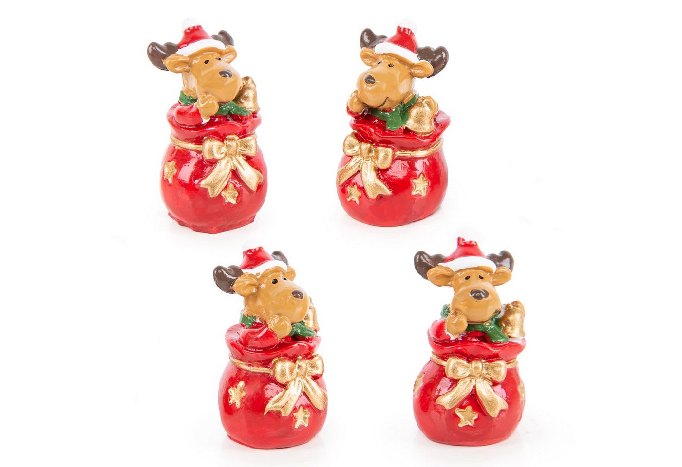 Logbuch-Verlag Weihnachtsfigur 4 kleine Rentiere rot braun Gold Weihnachten Geschenk 3,5 cm Logbuch-Verlag Weihnachtsfigur 4 kleine Rentiere rot braun Gold Weihnachten Geschenk 3,5 cm von Logbuch-Verlag