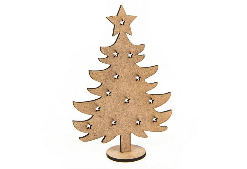 Logbuch-Verlag Dekofigur 9 kleine Weihnachtsbäume aus Holz - Baum Miniatur flach zum Stecken Logbuch-Verlag Dekofigur 9 kleine Weihnachtsbäume aus Holz - Baum Miniatur flach zum Stecken von Logbuch-Verlag