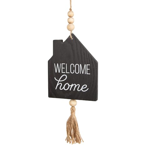 Logbuch-Verlag Welcome Türschild zum Aufhängen schwarz-weiß Deko 43 cm - Schild Haustüre Eingangsbereich Holz Logbuch-Verlag Welcome Türschild zum Aufhängen schwarz-weiß Deko 43 cm - Schild Haustüre Eingangsbereich Holz von Logbuch-Verlag