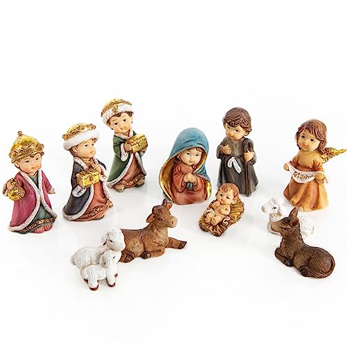 Logbuch-Verlag kleine Krippe 11-TLG. Krippenfiguren Kinderkrippe Weihnachten 7 cm Logbuch-Verlag kleine Krippe 11-TLG. Krippenfiguren Kinderkrippe Weihnachten 7 cm von Logbuch-Verlag