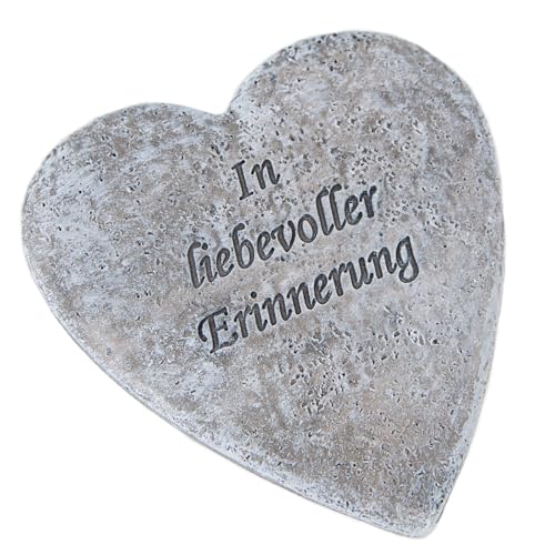 Logbuch-Verlag kleines Grabherz mit Inschrift In liebevoller Erinnerung Grabschmuck Andenken wetterfest 11,5 x 12,5 x 1 cm Logbuch-Verlag kleines Grabherz mit Inschrift In liebevoller Erinnerung Grabschmuck Andenken wetterfest 11,5 x 12,5 x 1 cm von Logbuch-Verlag
