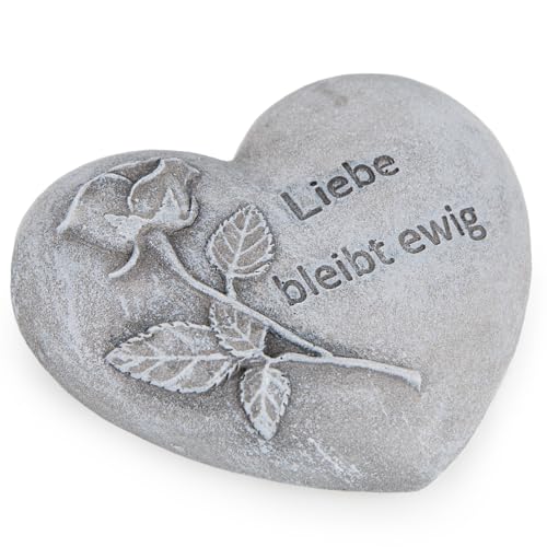 Logbuch-Verlag kleines Herz Grabdeko Liebe bleibt ewig Erinnerung an Verstorbenen Grabherz 10,5 cm Logbuch-Verlag kleines Herz Grabdeko Liebe bleibt ewig Erinnerung an Verstorbenen Grabherz 10,5 cm von Logbuch-Verlag