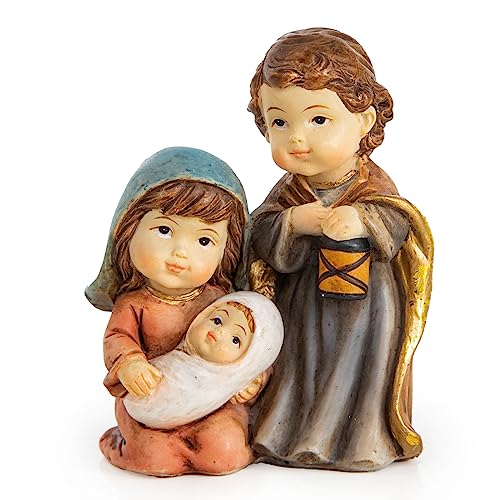 Logbuch-Verlag mini Krippe Heilige Familie Maria Josef Jesukind - kleine Tischkrippe Weihnachtskrippe Miniatur 7 cm Logbuch-Verlag mini Krippe Heilige Familie Maria Josef Jesukind - kleine Tischkrippe Weihnachtskrippe Miniatur 7 cm von Logbuch-Verlag