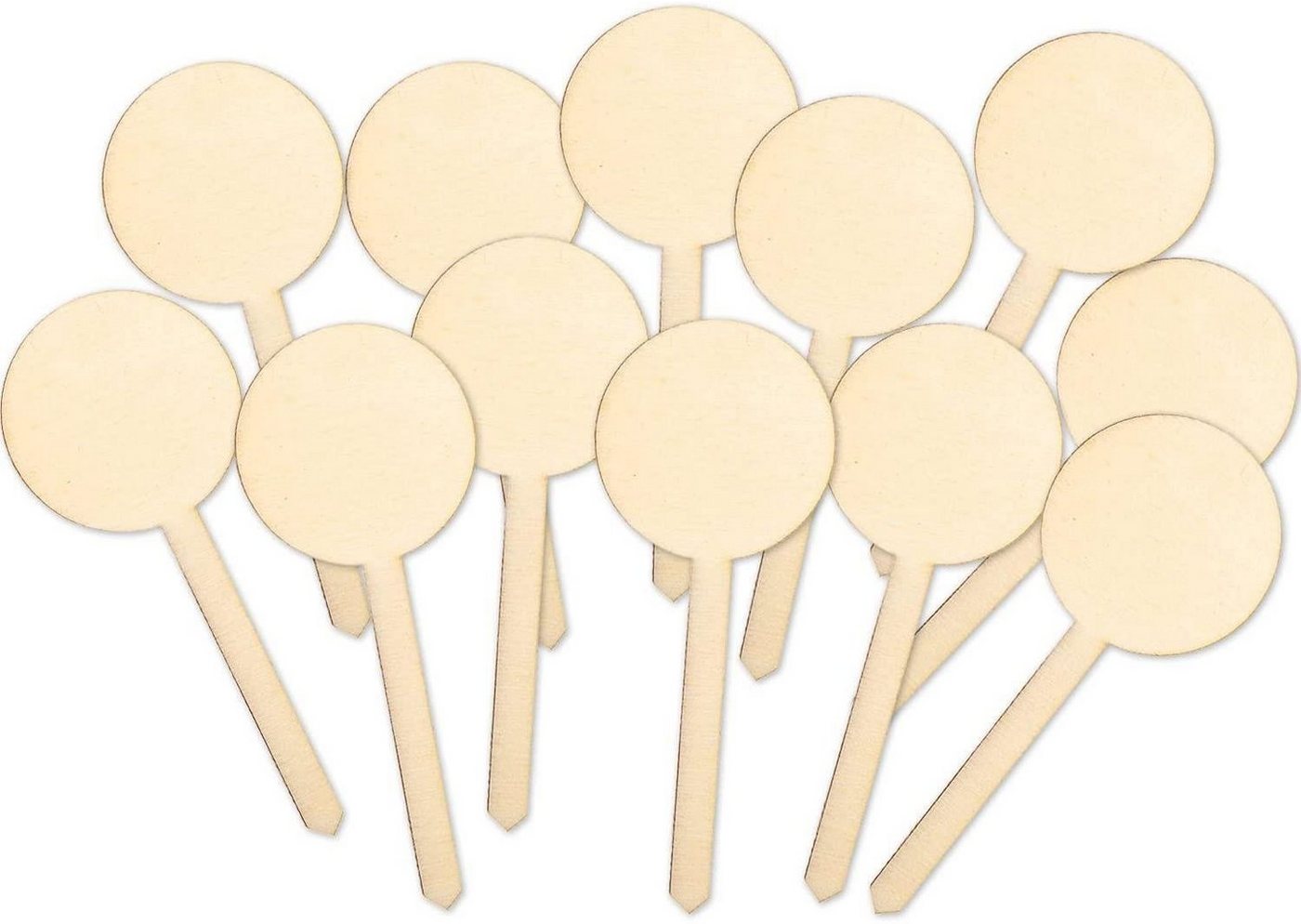 Tortenstecker 12 Cake Topper aus Holz - Kuchenstecker Tortenstecker Topfstecker zum Verzieren, Bekleben, Beschriften 15 cm Tortenstecker 12 Cake Topper aus Holz - Kuchenstecker Tortenstecker Topfstecker zum Verzieren, Bekleben, Beschriften 15 cm von Logbuch-Verlag