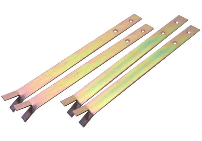 Loggyland Bodenanker Erdanker 300 x 30 x 3 mm bichrom extrem witterungsbeständig, zum Einbetonieren, (2-St) von Loggyland