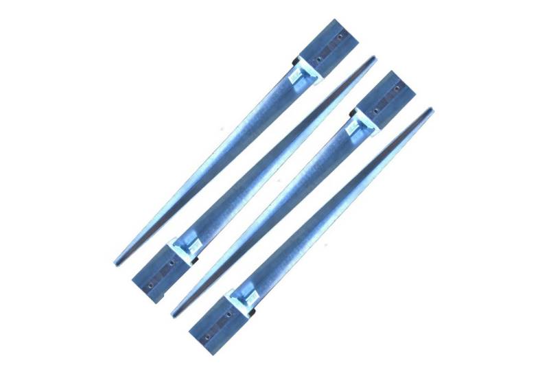 Loggyland Einschlag-Bodenhülse Bodenhülse Pfostenträger Erdspieß, für Kantholz (70er, 90er oder 120er), zum Einschlagen, (4-St., (Set mit 2, 4, 6, 8 oder 10 Stck auswählbar), extrem witterungsbeständig, feuerverzinkt von Loggyland