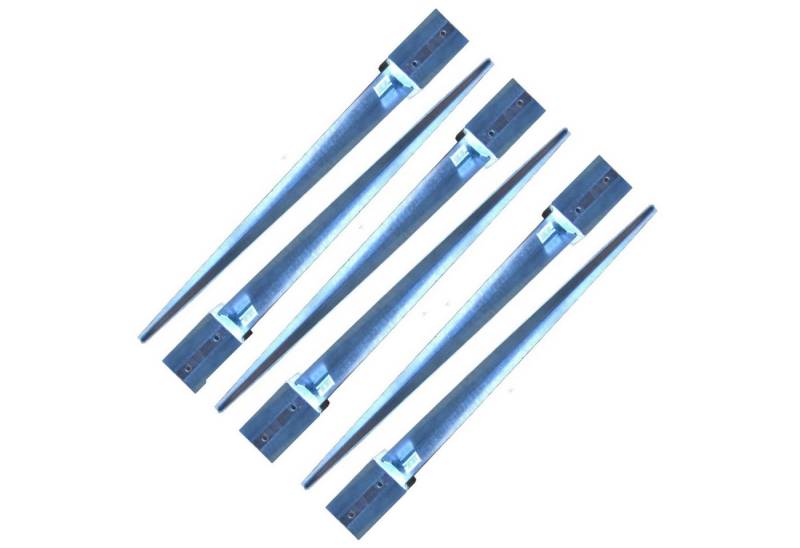 Loggyland Einschlag-Bodenhülse Bodenhülse Pfostenträger Erdspieß, für Kantholz (70er, 90er oder 120er), zum Einschlagen, (6-St., (Set mit 2, 4, 6, 8 oder 10 Stck auswählbar), extrem witterungsbeständig, feuerverzinkt von Loggyland