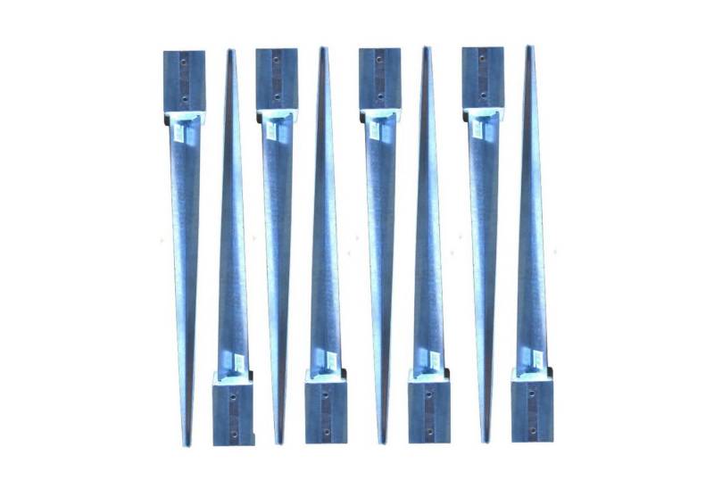 Loggyland Einschlag-Bodenhülse Bodenhülse Pfostenträger Erdspieß, für Kantholz (70er, 90er oder 120er), zum Einschlagen, (8-St., (Set mit 2, 4, 6, 8 oder 10 Stck auswählbar), extrem witterungsbeständig, feuerverzinkt von Loggyland