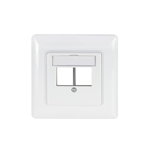 LogiLink NK4059 - Unterputzdose für 2 Keystone-Module, gerader Auslass, signalweiß LogiLink NK4059 - Unterputzdose für 2 Keystone-Module, gerader Auslass, signalweiß von Logilink