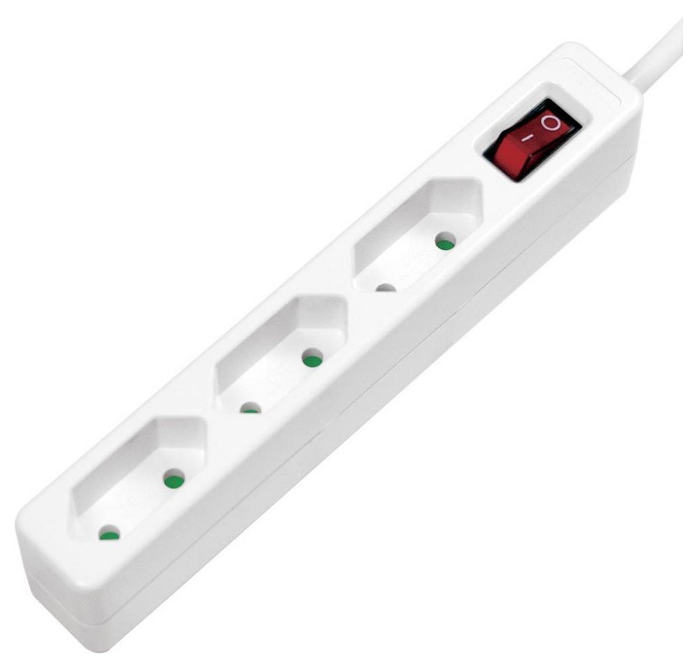 LogiLink 3-fach Steckdosenleiste mit Schalter LPS230 Steckdosenleiste, erhöhter Berührungsschutz von LogiLink