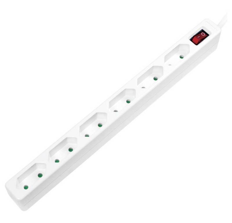 LogiLink 6-fach Steckdosenleiste mit Schalter LPS232 Steckdosenleiste, erhöhter Berührungsschutz von LogiLink