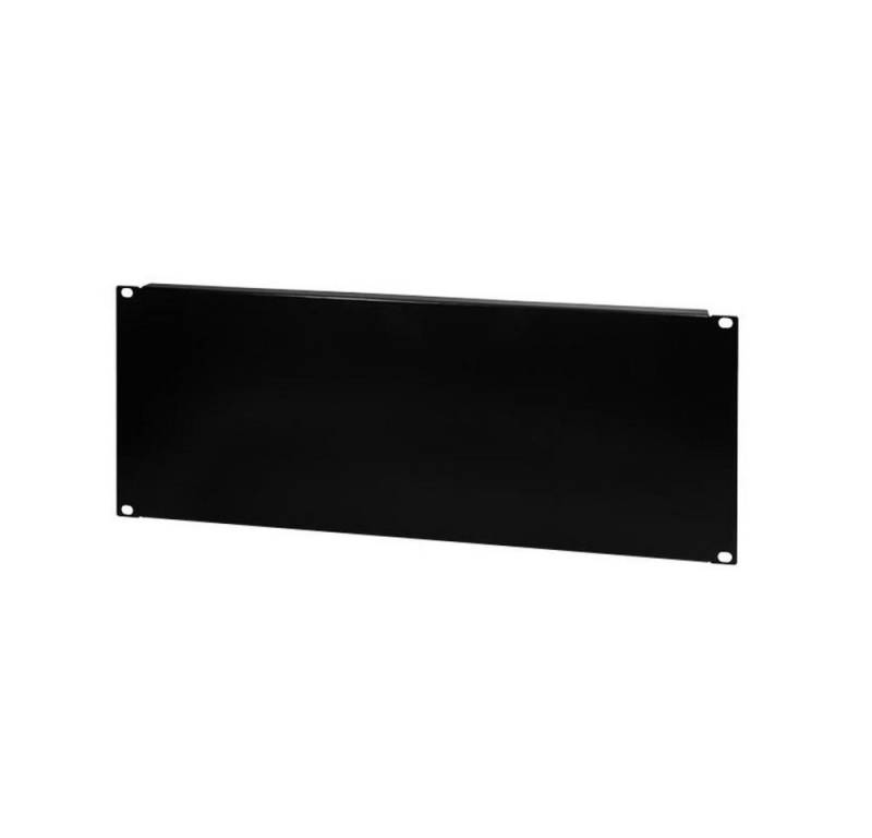 LogiLink Blende 19" Geschlossenes Blindpanel 4HE PN104B, schwarz, Abdeckung von Leerfeldern im Verteiler, Abdeckblech von LogiLink