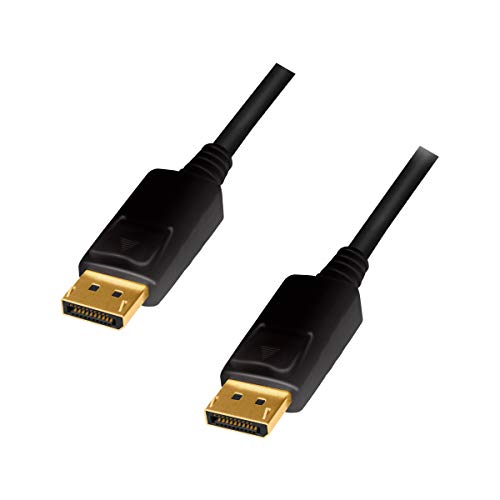 LogiLink CV0076 DisplayPort 1.2 Anschlusskabel, Ultra HD, 3D, 4K2K/60Hz Schwarz von Logilink