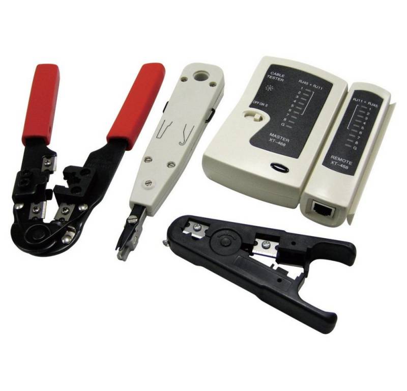 LogiLink Crimpzange LogiLink WZ0012 Netzwerk Werkzeug-Set von LogiLink