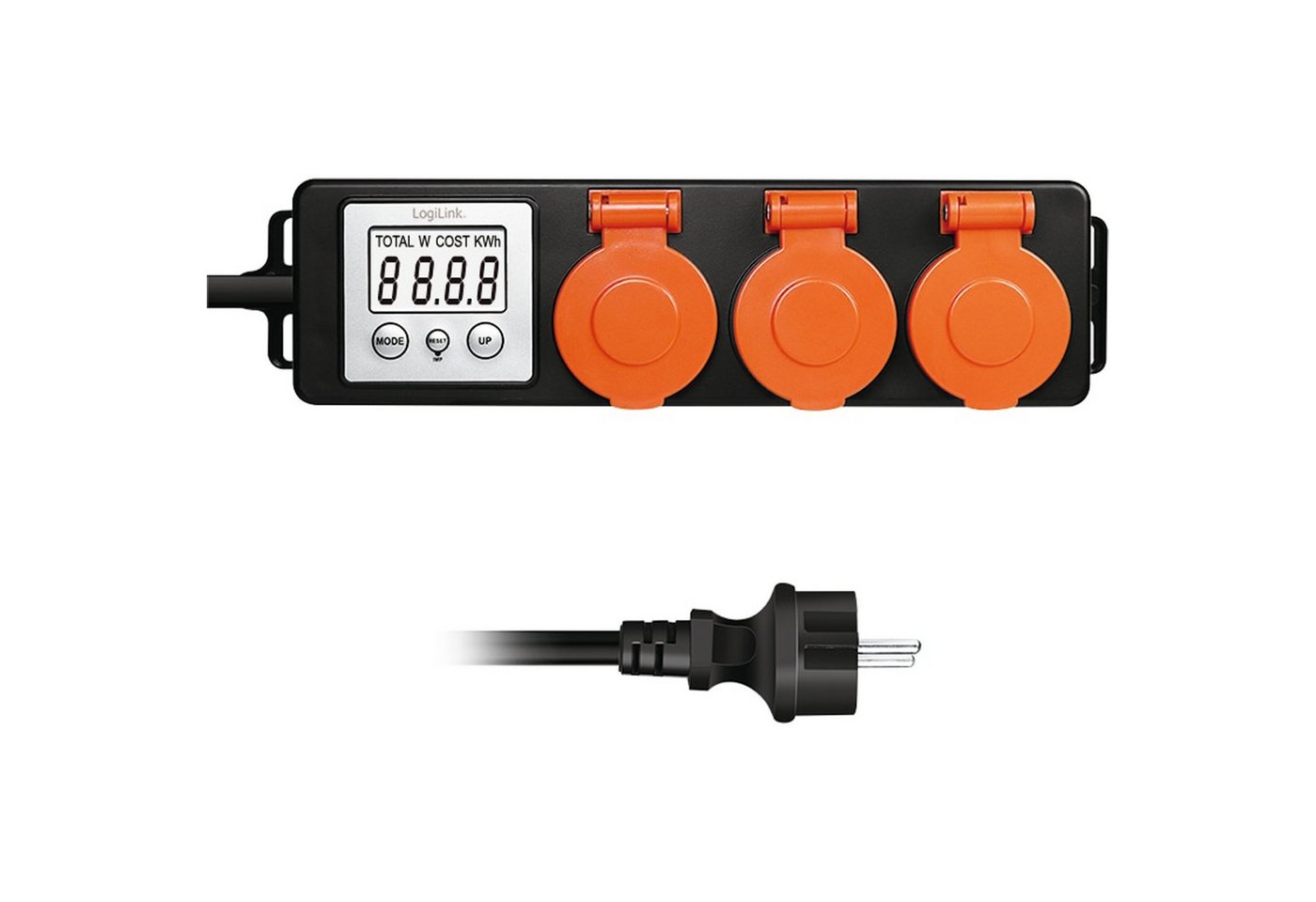 LogiLink Gartensteckdose LOGILINK Außensteckdose mit Energiekostenmesser, 2,0"-LCD LogiLink Gartensteckdose LOGILINK Außensteckdose mit Energiekostenmesser, 2,0"-LCD von LogiLink