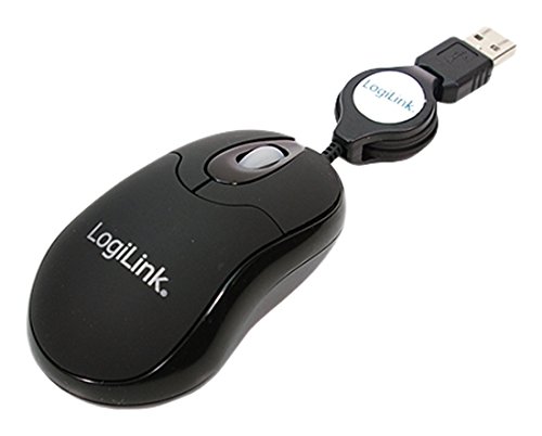 LogiLink ID0016 USB Mini Optische Maus mit einziehbarer Kabeltrommel LogiLink ID0016 USB Mini Optische Maus mit einziehbarer Kabeltrommel von Logilink