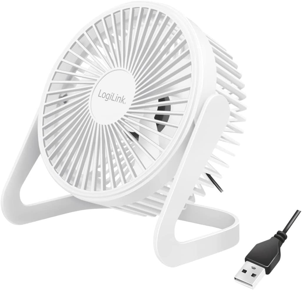 LogiLink Gartenleuchte LogiLink USB-Schreibtischventilator 360° neigbar, 15,24 cm, sehr leise von LogiLink