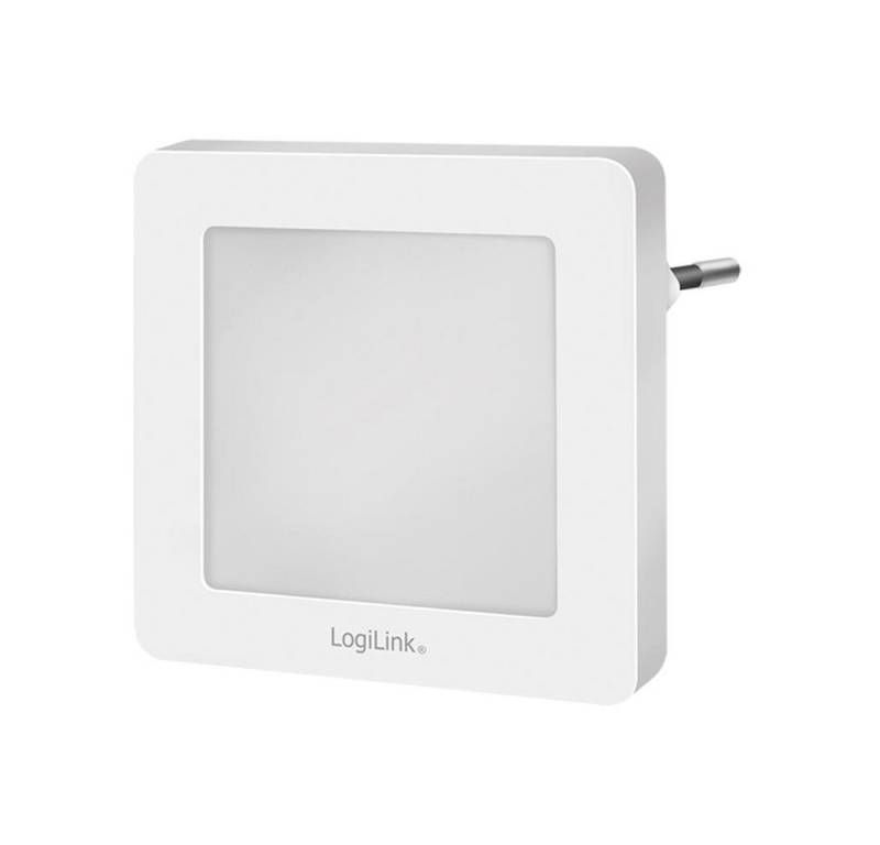 LogiLink LED Nachtlicht LED013, mit Dämmerungssensor quadratisch, 3014 LED x4, weiß von LogiLink