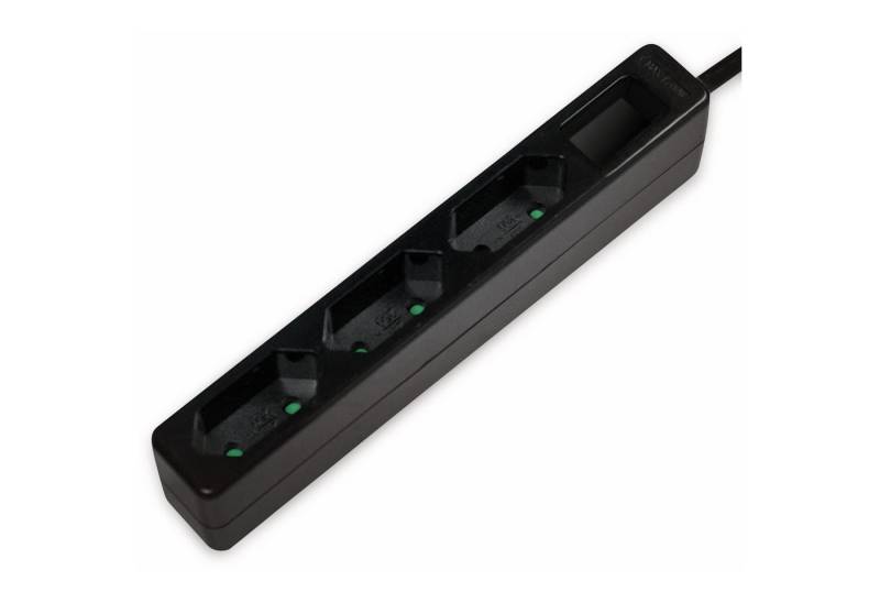 LogiLink LOGILINK Euro-Steckdosenleiste 3-fach, schwarz Steckdosenleiste von LogiLink