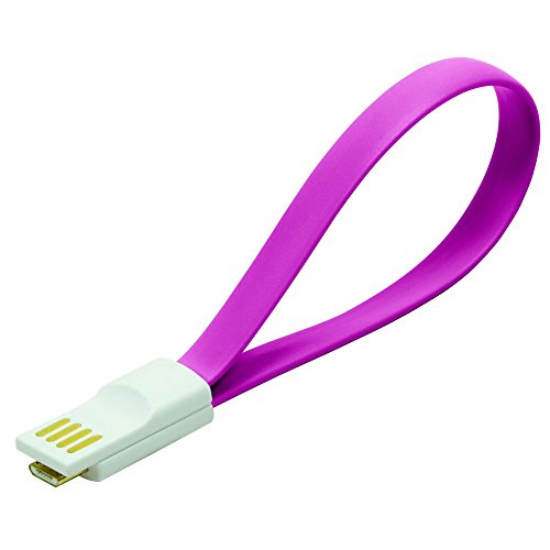 LogiLink Magnet USB 2.0 zu Micro-USB Kabel, Pink von LogiLink