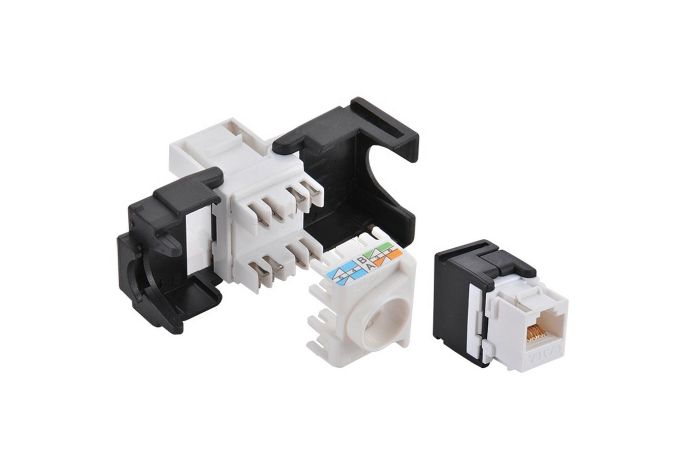 LogiLink Netzwerkstecker LOGILINK CAT.6 Keystone Buchse NK4007 UTP 180° 17,1mm breit von LogiLink