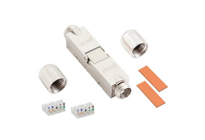 LogiLink Netzwerkstecker LOGILINK Feldkonfektionierbarer Kabelverbinder MP0073 CAT6A geschirmt von LogiLink
