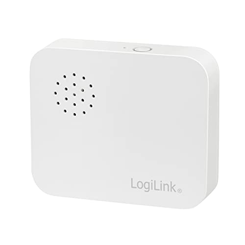 LogiLink SH0109 - Wi-Fi Smart Home Vibrationssensor, über App steuerbar, IP30, Tuya kompatibel, unterstützt Amazon Alexa und Google Home, Weiß von Logilink