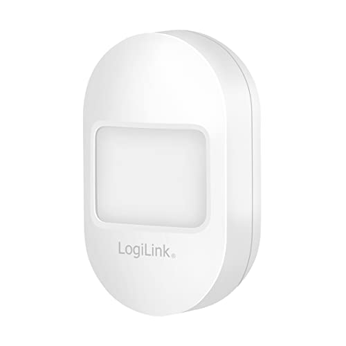 LogiLink SH0113 - Wi-Fi Smart Home Bewegungsmelder, über App steuerbar, IP30, Tuya kompatibel, unterstützt Amazon Alexa und Google Home von Logilink