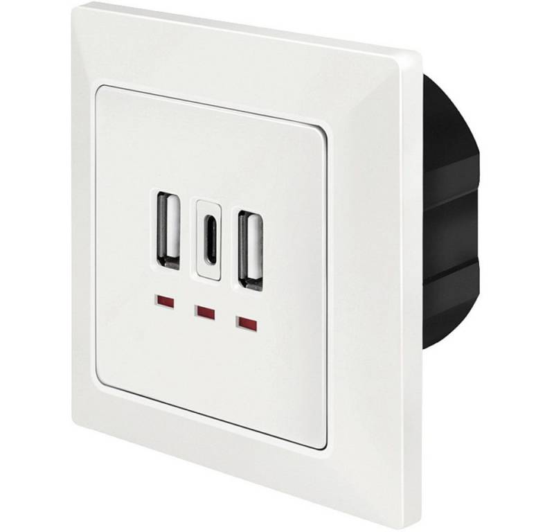 LogiLink Steckdose LogiLink PA0254 Unterputz-Dose mit USB-Ladeausgang Weiß LogiLink Steckdose LogiLink PA0254 Unterputz-Dose mit USB-Ladeausgang Weiß von LogiLink