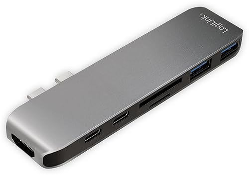 LogiLink 7-in-1 Multifunktions Hub (Type USB-C) mit PD (Power Delivery), Aluminium-Legierung, UA0302, Aluminium LogiLink 7-in-1 Multifunktions Hub (Type USB-C) mit PD (Power Delivery), Aluminium-Legierung, UA0302, Aluminium von Logilink