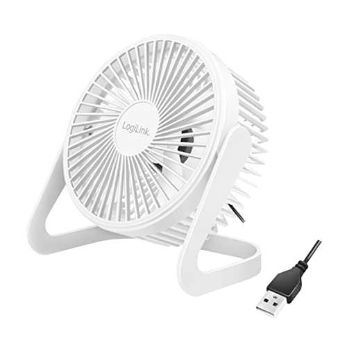 LogiLink USB-Schreibtischventilator, 15,24 cm, 40 dB, weiß - 2 Stufen von Logilink