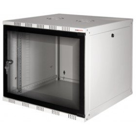 LogiLink W06A54G ECO Wandschrank 6HE (560mm Tiefe), Flat Pack (unmontiert), 48,26 cm (19 Zoll) lichtgrau von Logilink