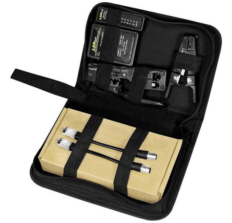 LogiLink Werkzeugset Netzwerk-Werkzeug-Set, 4-teilig, speziell für von LogiLink