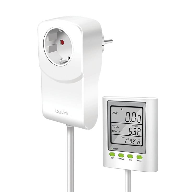 Logilink Energiekosten Messgerät Stromzähler M0006 Co2 Berechnung Kabel B-Ware von LogiLink
