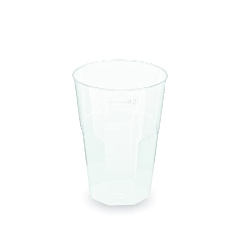 LogiPack GeRo 25 Mehrwegbecher Cocktailbecher 0,2l Made in Germany | Wiederverwendbar | transparent aus PP (Cocktailbecher 0,2l) von LogiPack GeRo