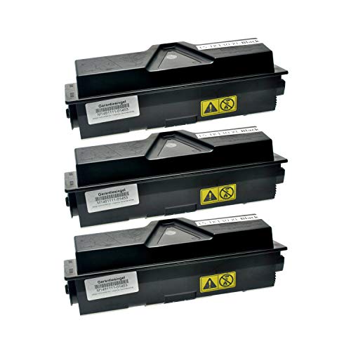 Logic-Seek® 3 Toner kompatibel für Kyocera TK-130 FS 1028 1128 MFP 1350 DN 1300 DTN Arztdrucker - 1T02HS0EU0 - Schwarz je 14.000 Seiten von Logic-Seek