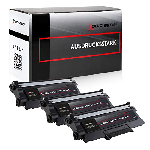 Logic-Seek 3 Toner kompatibel für Brother TN-2010 XL DCP-7055 7057 W HL-2130 2132 R W von Logic-Seek