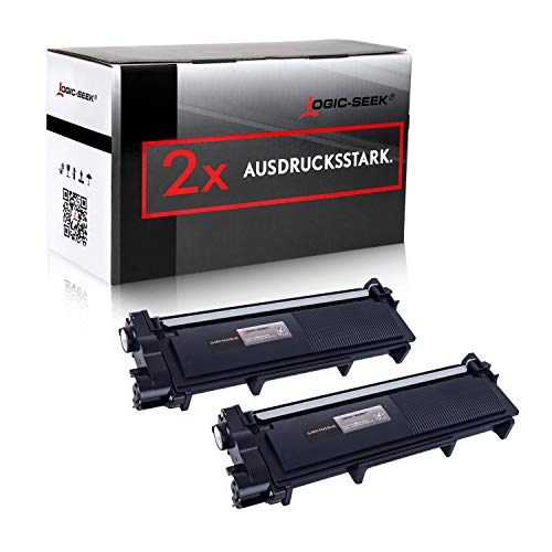 Logic-Seek 2 Toner kompatibel für Brother TN-2320 XL HL-L2340DW HL-L2360DN DCP-2500 2520 2540 2560 2700 Series D DW DN HL-2300 2320 2365 2380 Series D DW DN MFC-2700 2703 2720 2740 Series DW CW von Logic-Seek
