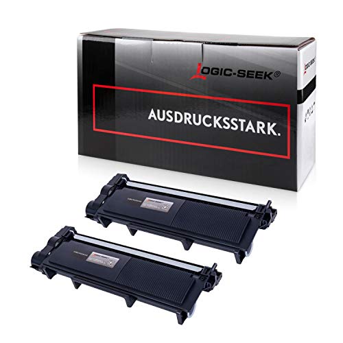 Logic-Seek 2 Toner kompatibel für Brother TN-2320 XXL HL-L2340DW HL-L2360DN DCP-2500 2520 2540 2560 2700 Series D DW DN HL-2300 2320 2365 2380 Series D DW DN MFC-2700 2703 2720 2740 Series DW CW von Logic-Seek