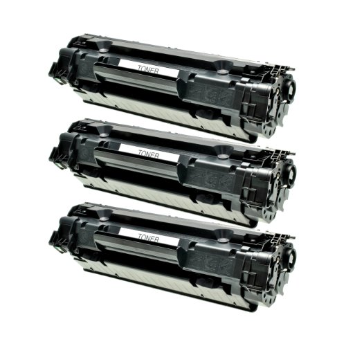 Logic-Seek 3 Toner kompatibel mit HP CF283A 83A Laserjet Pro MFP M 125 126 A NW RNW 127 128 FN FP FW 201 202 N DW 225 DN DW - je 1500 Seiten von Logic-Seek