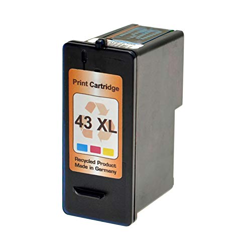 Logic-Seek Tintenpatrone kompatibel für Lexmark Nr. 43XL (High Cacapity) - Farbig, 25ml Inhalt, kompatibel mit 018YX143E von Logic-Seek