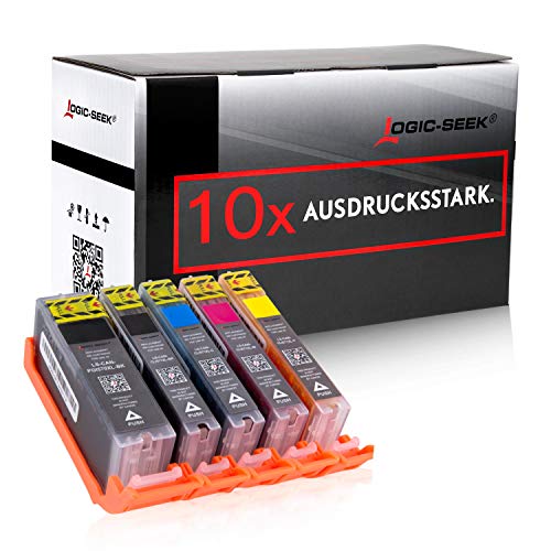 Logic-Seek 10 Tintenpatronen kompatibel mit Canon PGI-570 CLI-571 XL für Pixma MG5750 MG6850 TS5050 Series von Logic-Seek