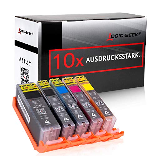 Logic-Seek 10x XXL Tintenpatrone kompatibel für PGI580 CLI580 Multipack für Canon Pixma TR8550 TS705 TS6350 TS8350 TS9150 TS9550 von Logic-Seek