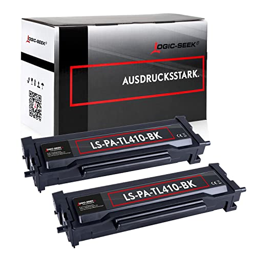 Logic-Seek 2 TL-410 Toner kompatibel mit Pantum P3018DW P3308DN M7108DW M7108DN M6808FDW M7208FDW M7302FDW Series (Black, Doppelpack) von Logic-Seek