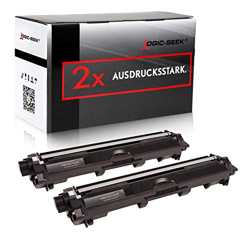 Logic-Seek 2 Toner kompatibel für Brother TN-242K HL-3142 3152 3172 CW CDW - DCP9017CDW - Schwarz je 2.500 Seiten von Logic-Seek