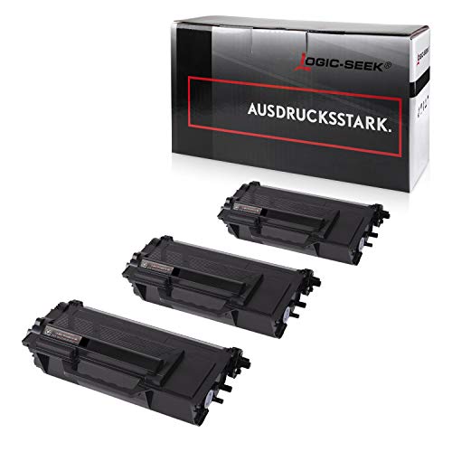 Logic-Seek 3X Toner kompatibel für TN3480 Multipack für Brother HL-L5100DN HL-L5100DNT HL-L5100DNTT MFC-L5750DW von Logic-Seek