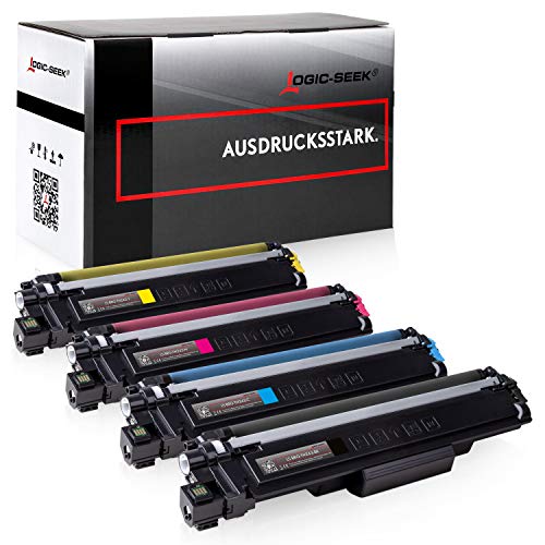 Logic-Seek 4 Toner kompatibel für Brother TN243 CMYK TN243 DCP-L3510CDW DCP-L3550CDW HL-L3210CW HL-L3230CDW HL-L3270CDW MFC-L3710CW MFC-L3730CDN MF von Logic-Seek