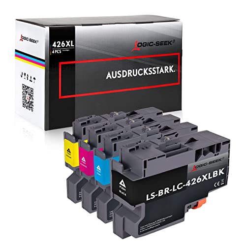 Logic-Seek 4 kompatible LC-426 XL Tintenpatronen passend für Brother MFC-J4340DW, MFC-J4540DW, MFC-J4540DWXL,Black-Cyan-Magenta-Yellow Set von Logic-Seek