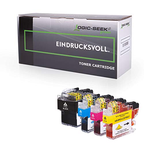 Logic-Seek 4X Green Tintenpatrone kompatibel für LC3219-XL LC3217 Multipack Brother MFC-J5330DW MFC-J5335DW MFC-J5730DW MFC-J6530DW MFC-J6930DW von Logic-Seek