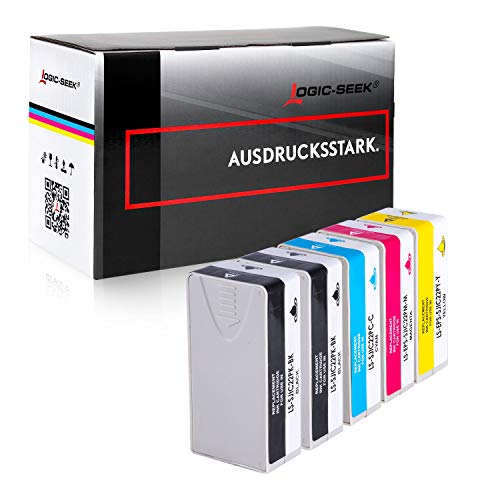 Logic-Seek 5X Tintenpatrone SJIC22 kompatibel mit Epson ColorWorks C3500 TM-C3500 von Logic-Seek